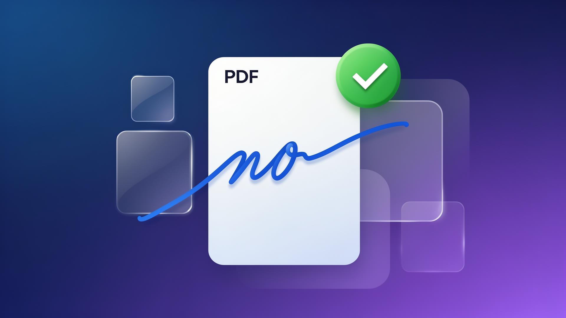A PDF document being signed in SignPDF Pro